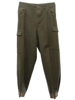 1960's Mens Wool Military Pants