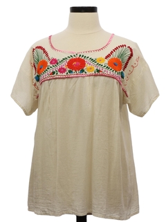 1970's Womens Huipil Shirt