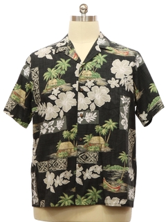 1990's Mens Crisp Cotton Hawaiian Shirt