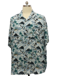 1990's Mens Rayon Hawaiian Shirt