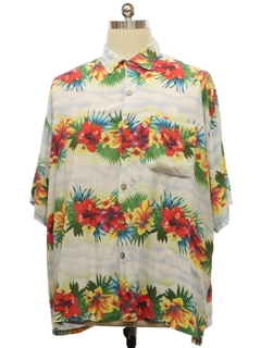 1990's Mens Rayon Hawaiian Shirt