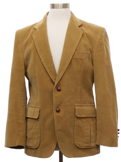 1980's Mens Corduroy Blazer Sport Coat Jacket