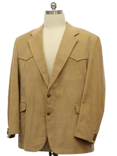1990's Mens Corduroy Western Blazer Sport Coat Jacket