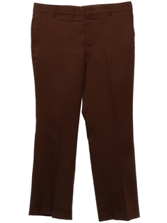 1970's Mens Brown Disco Pants