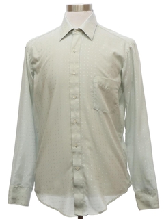 1970's Mens Subtle Print Disco Shirt