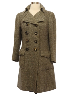 1960's Womens Mod Overcoat Jacket