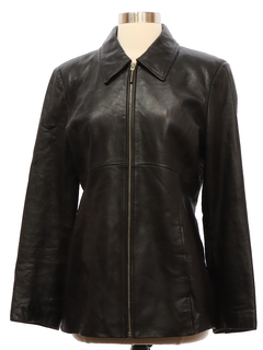 1990's Womens Mod Leather Jacket