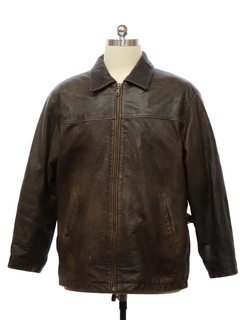 1990's Mens Grunge Leather Jacket