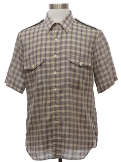 1980's Mens Grunge Safari Shirt