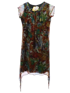 1990's Womens Y2k Hippie Style Dress