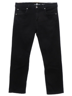 1990's Unisex 7 for All Mankind Black Denim Jeans Pants