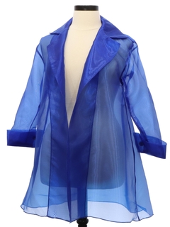 1980's Womens Totally 80s Sheer Organza Cocktail Jacket