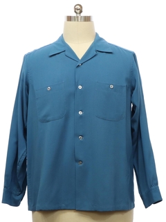 1950's Mens Pendleton Gabardine Sport Shirt