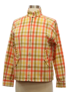1960's Womens Mod Cotton Zip Jacket