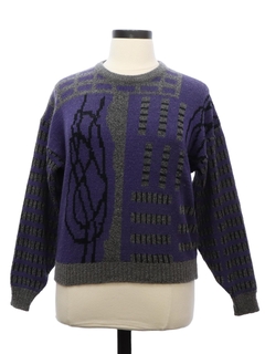1980's Womens Totally 80s Cosby Style Sweater