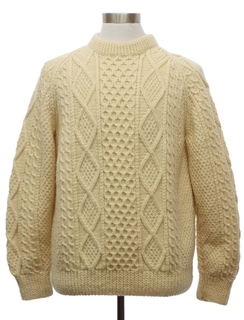 1980's Mens John Malloy Cable Knit Sweater
