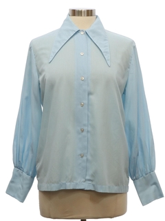 1960's Womens Mod Peacock Revolution Shirt
