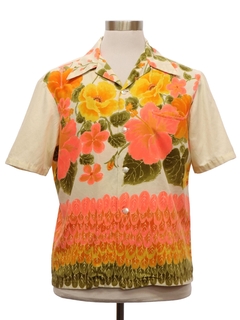 1960's Mens Ui Maikai Mod Hawaiian Shirt