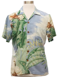 1980's Mens Totally 80s OP SIlk Hawaiian Shirt
