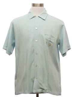 1960's Mens Gabardine Sport Shirt