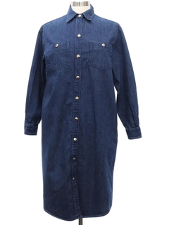 1980's Womens Denim Dress