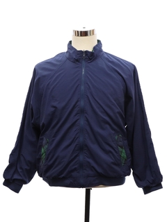 1980's Mens Plaid Reversible Windbreaker Zip Jacket
