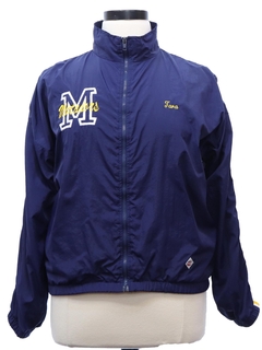 1990's Womens Tara Embroidered Track Style Cheerleader Jacket