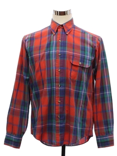 1980's Mens Preppy Shirt