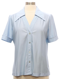 Womens Vintage 70s Short Sleeve Shirts at RustyZipper.Com Vintage Clothing