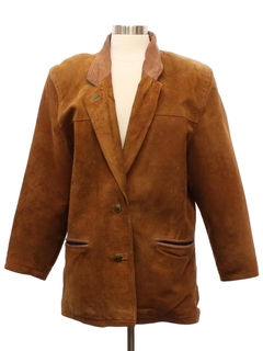 1980's Womens Suede Leather Jacket