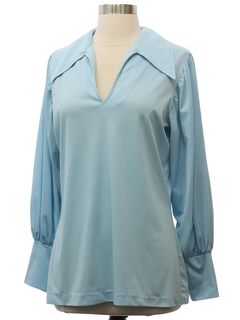 1970's Womens Mod Disco Style Poet Shirt