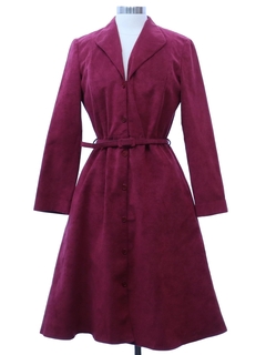 1970's Womens Samuel Robert Ultra-Suede Dress