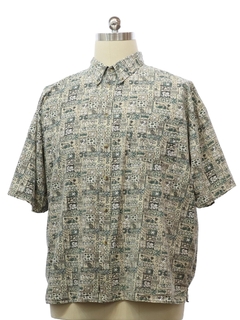 1990's Mens Big Dogs Cotton Hawaiian Shirt