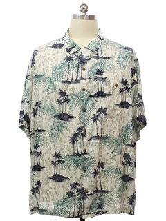 1990's Mens Rayon Hawaiian Shirt