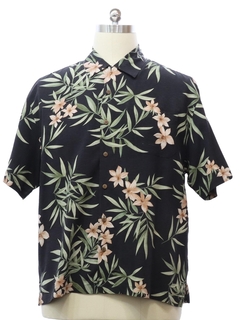 1990's Mens Jamaica Jaxx Crisp Silk Hawaiian Shirt