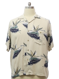 1990's Mens Rayon Hawaiian Shirt