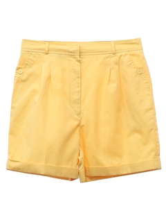 1980's Womens High Waisted Pleated Shorts