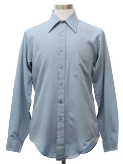 1970's Mens Solid Disco Shirt