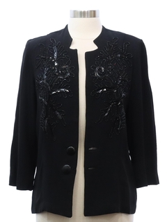 1940's Womens Herbert Levy Beaded Cocktail Jacket