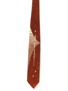 1950's Mens Abstract Necktie