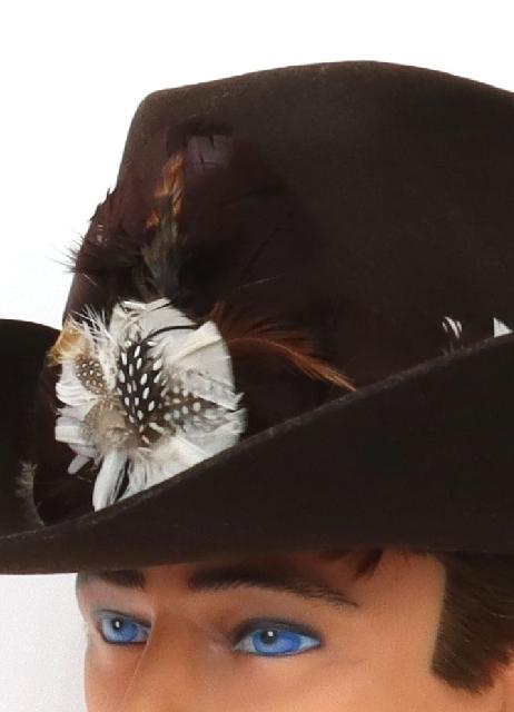 Sunisery Women Men Vintage Western Cowboy Hats Retro Feather