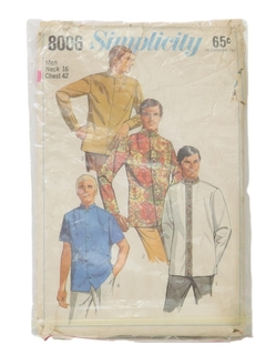 1960's Mens Pattern