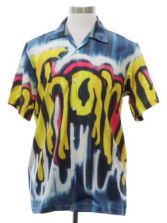 1990's Mens Photo Print Club/Rave Shirt