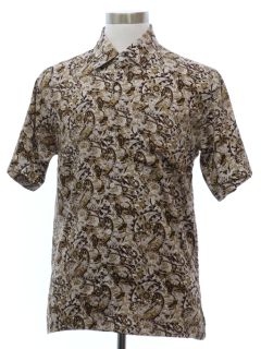 1990's Mens Paisley Sport Shirt