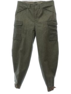 1940's Mens British WW2 Military Pants