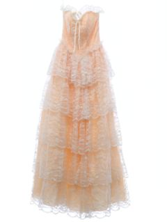1980's Womens Prom Maxi Dress