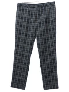 1990's Mens Plaid Slacks Pants