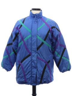 1980's Womens Totally 80s Look Ski Jacket