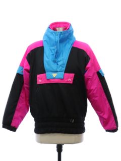 1980's Womens Fera Skiwear Totally 80s Look Ski Jacket