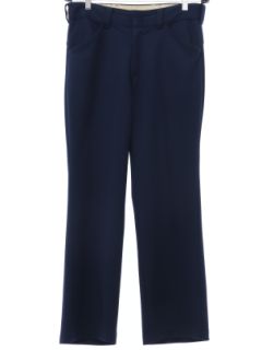 1970's Mens Dark Blue Leisure Style Disco Pants